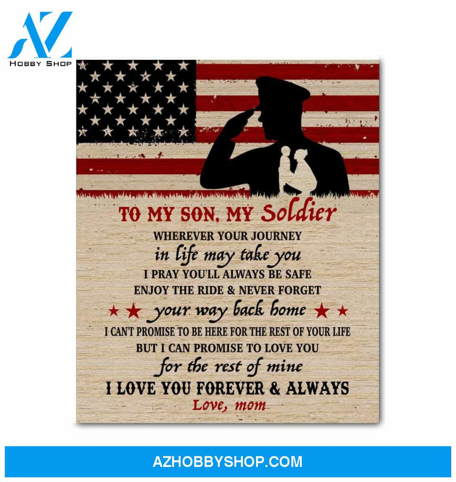 Canvas – Army Son – Wherever Your Journey In Life May Take You – Canvas