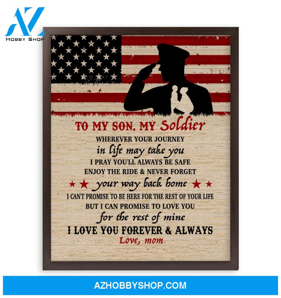 Canvas – Army Son – Wherever Your Journey In Life May Take You – Canvas