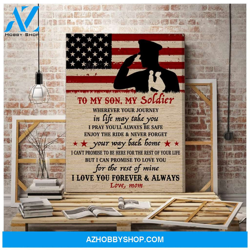 Canvas – Army Son – Wherever Your Journey In Life May Take You – Canvas