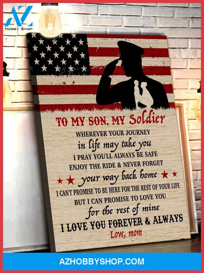 Canvas – Army Son – Wherever Your Journey In Life May Take You – Canvas
