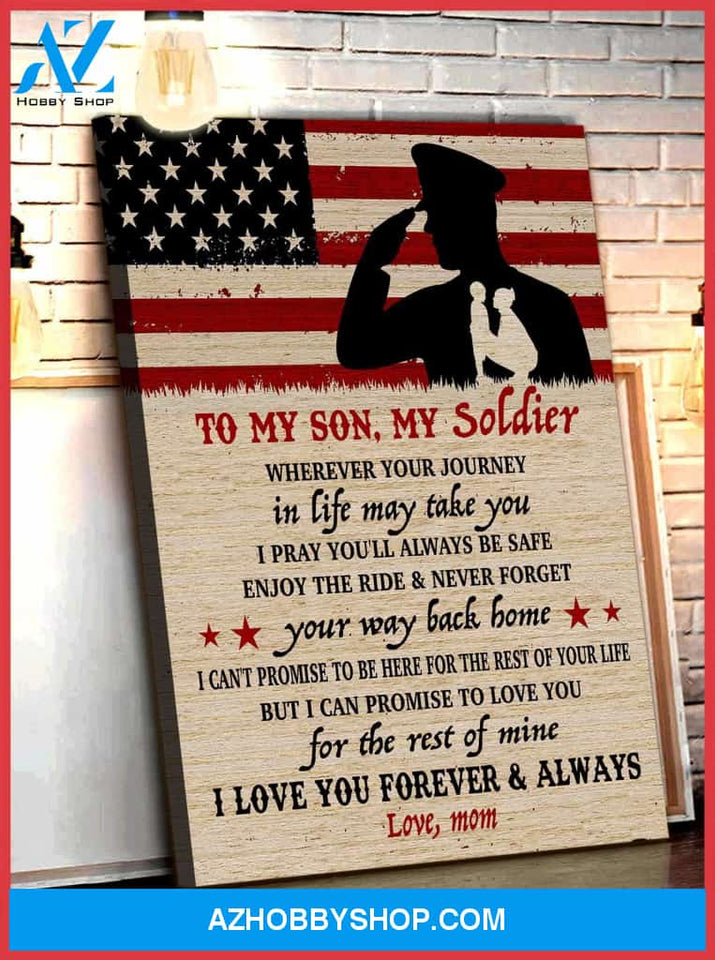 Canvas – Army Son – Wherever Your Journey In Life May Take You – Canvas