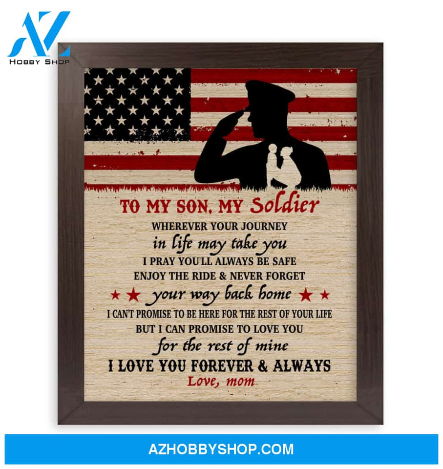 Canvas – Army Son – Wherever Your Journey In Life May Take You – Canvas