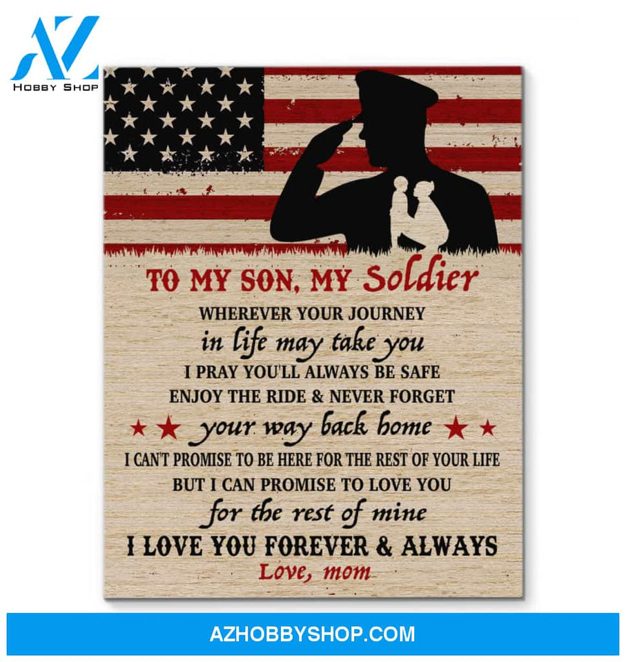 Canvas – Army Son – Wherever Your Journey In Life May Take You – Canvas