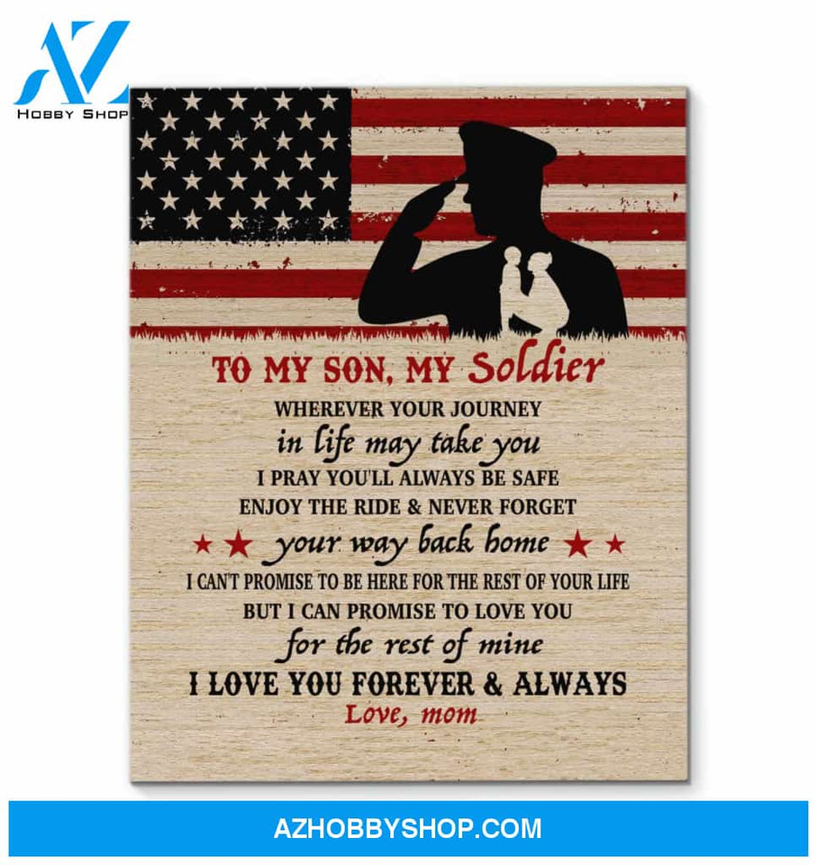 Canvas – Army Son – Wherever Your Journey In Life May Take You – Canvas