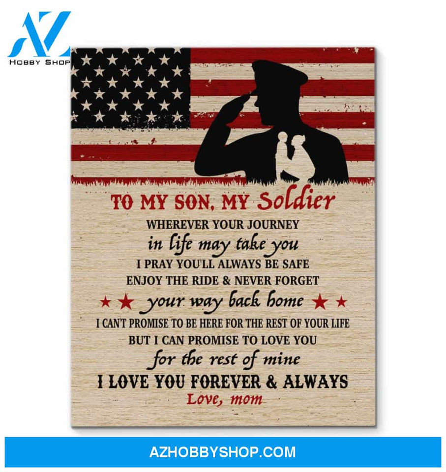 Canvas – Army Son – Wherever Your Journey In Life May Take You – Canvas