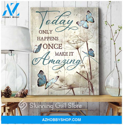 Canvas – Butterfly & Dandelion – Make It Awesome 0406