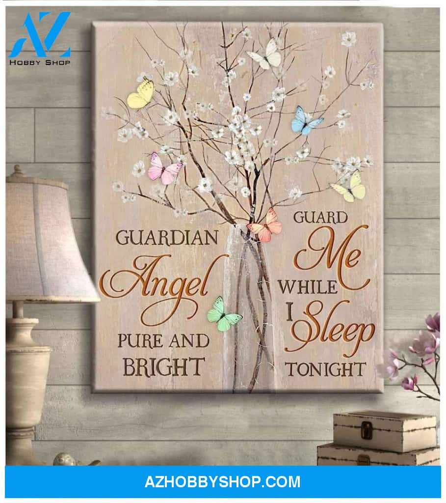 Canvas Butterfly Guardian Angel