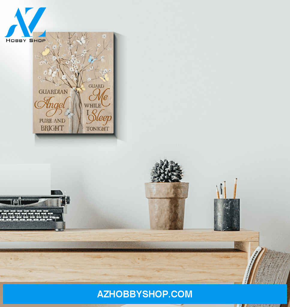 Canvas Butterfly Guardian Angel