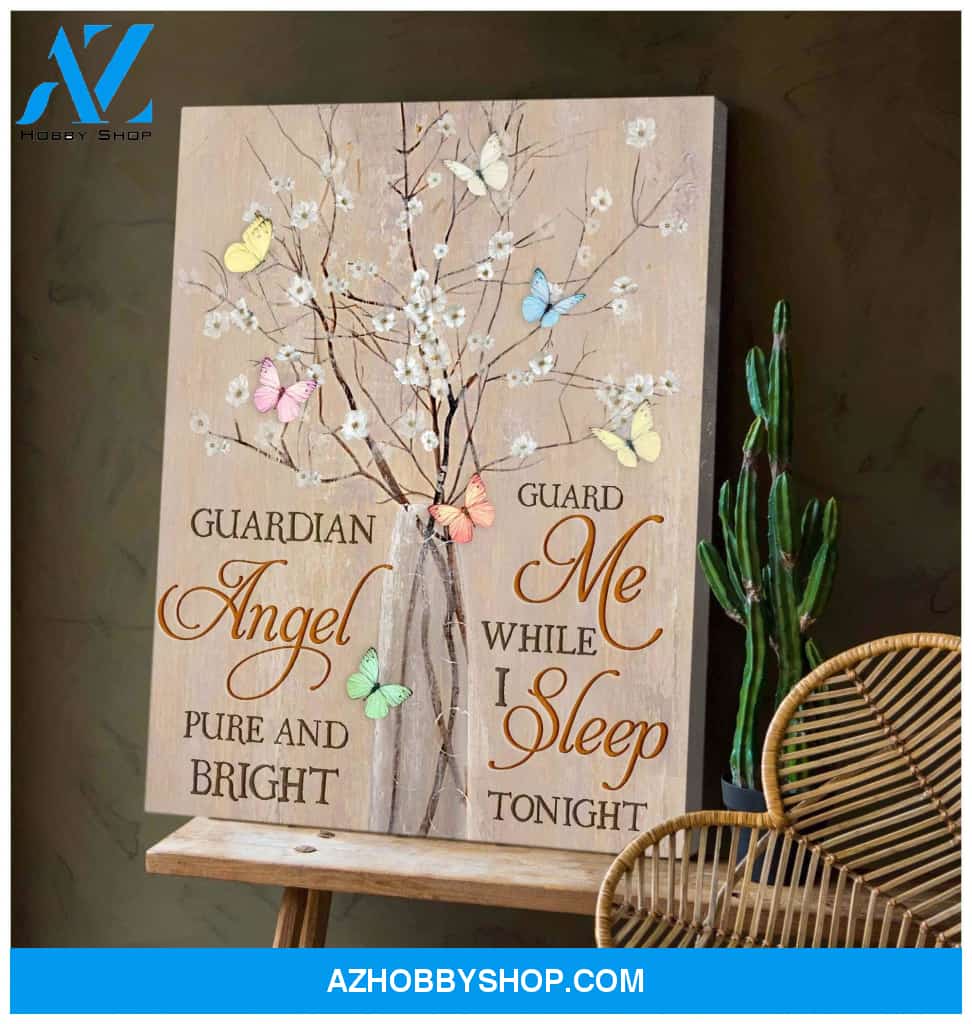 Canvas Butterfly Guardian Angel