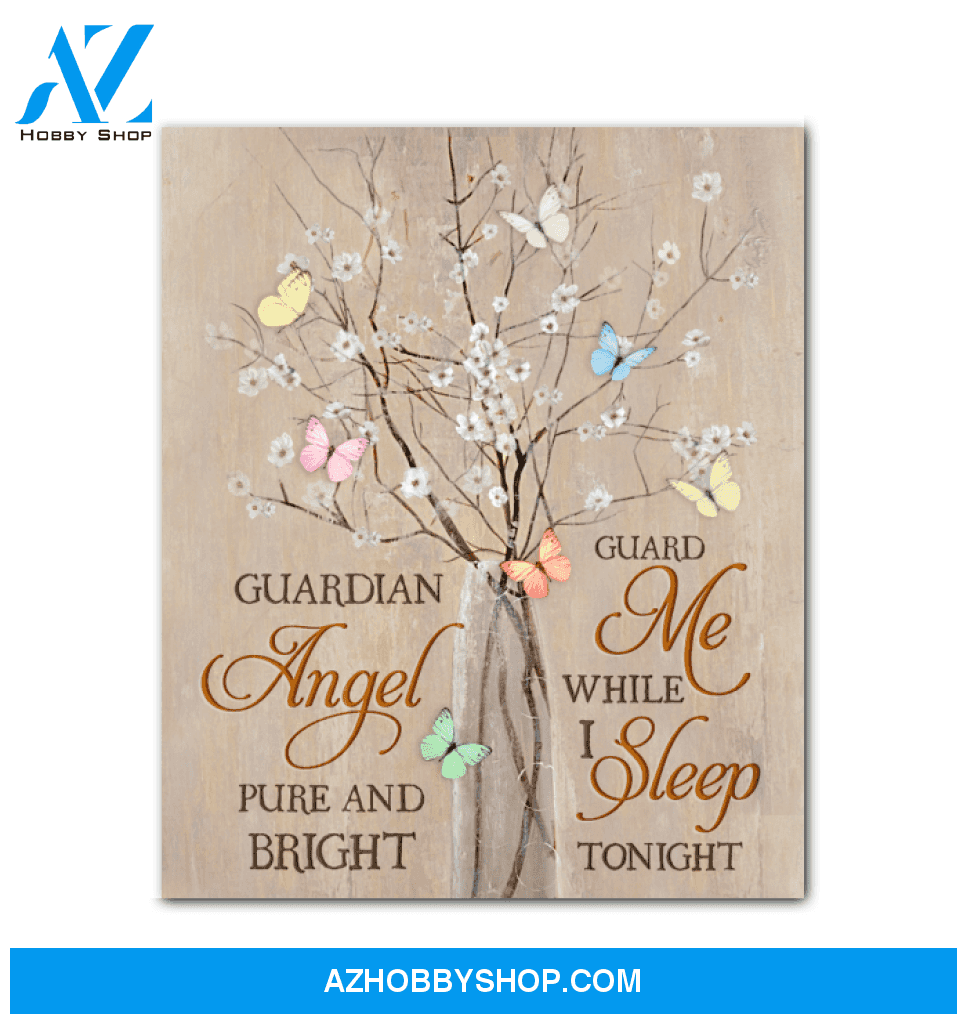Canvas Butterfly Guardian Angel