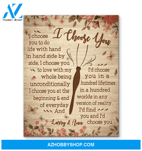 Canvas Butterfly I Choose You (Larry & Ann)