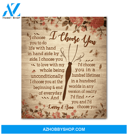 Canvas Butterfly I Choose You (Larry & Ann)
