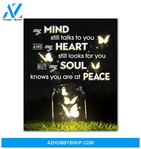 Canvas Butterfly My Soul Knows You Are At Peace