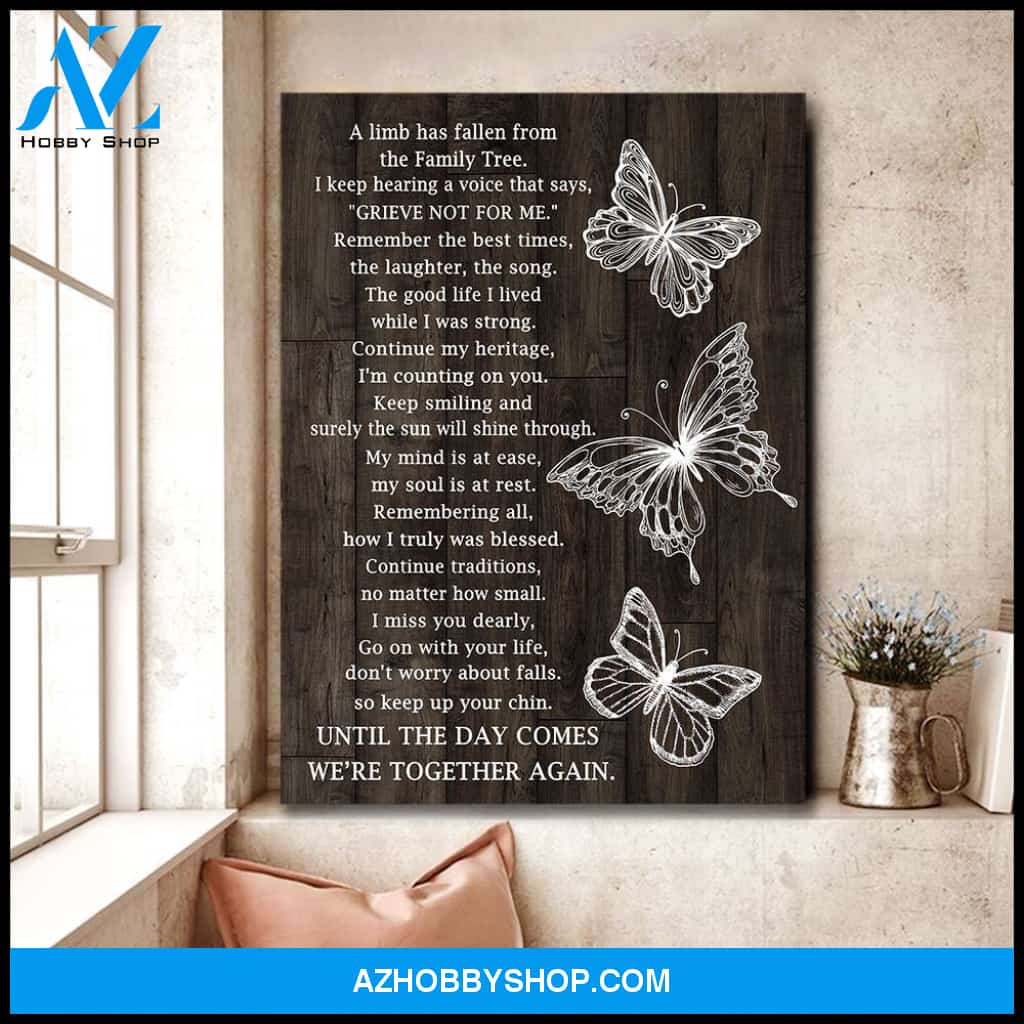 Canvas Butterfly We'Re Together Again