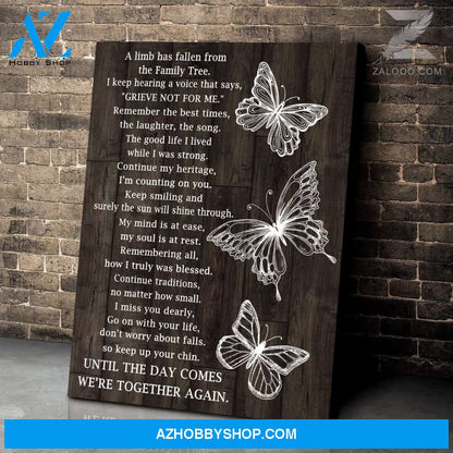 Canvas Butterfly We'Re Together Again