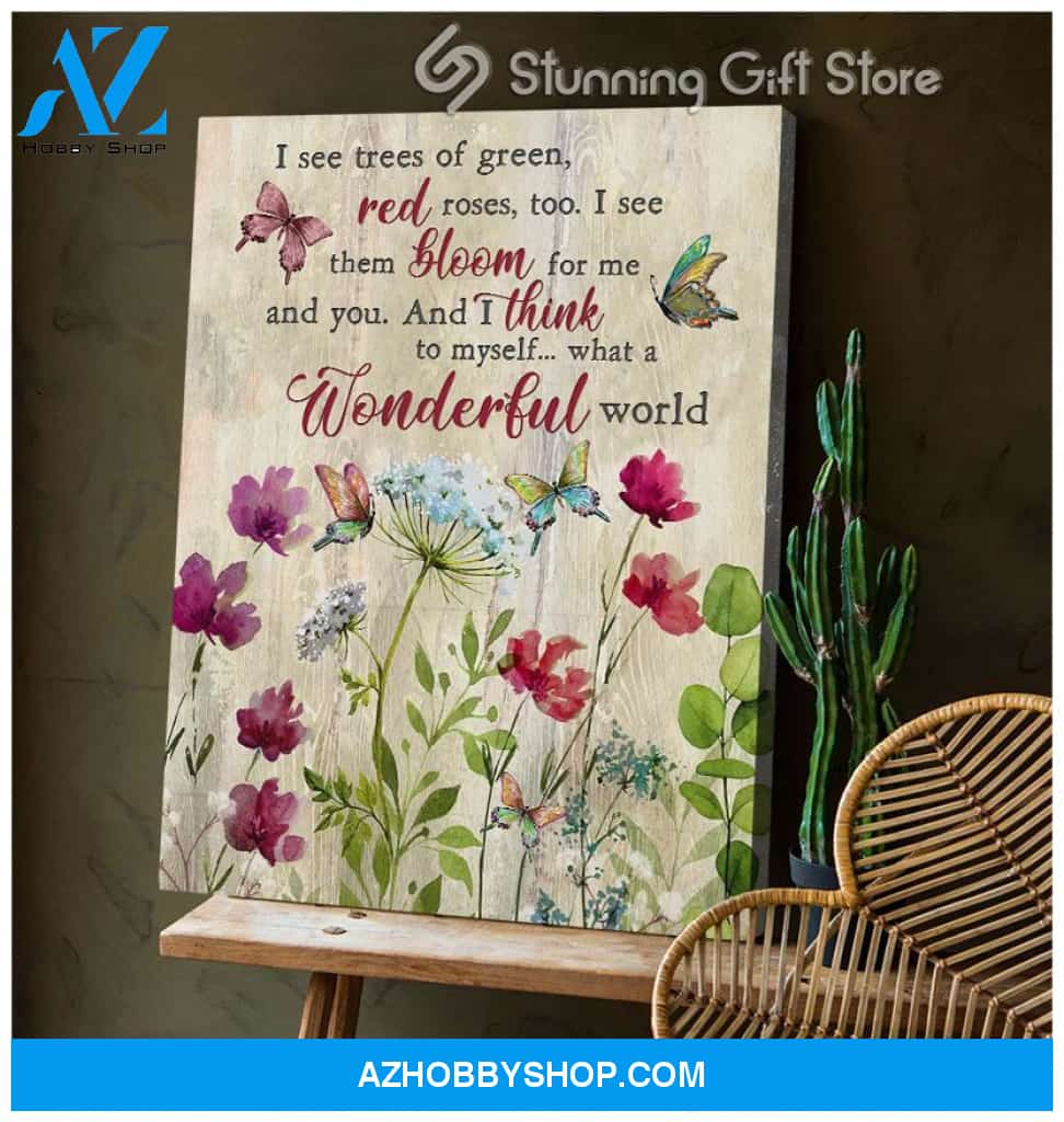Canvas – Butterfly – What A Wonderful World 0406