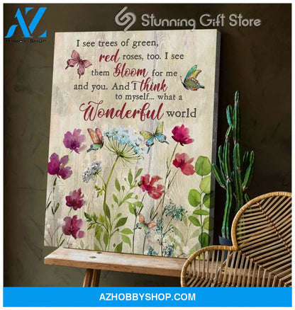 Canvas – Butterfly – What A Wonderful World 0406