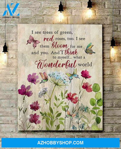 Canvas – Butterfly – What A Wonderful World 0406