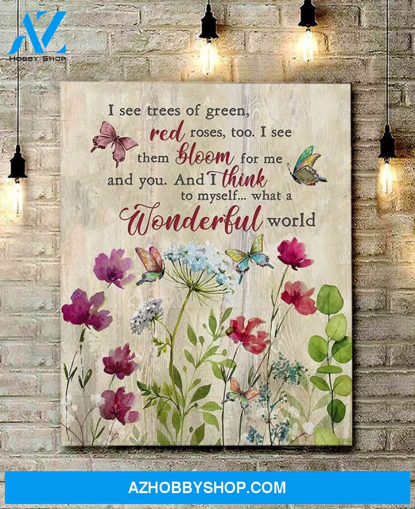 Canvas – Butterfly – What A Wonderful World 0406