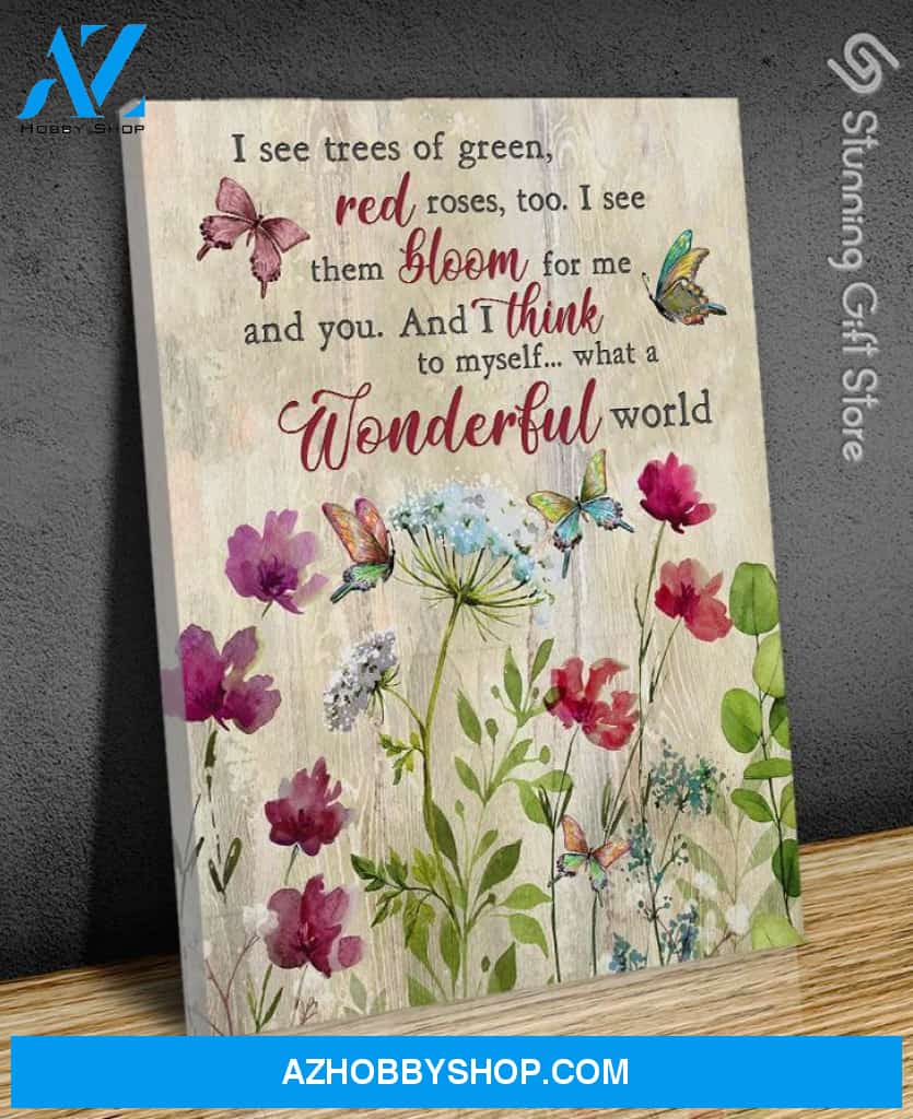 Canvas – Butterfly – What A Wonderful World 0406