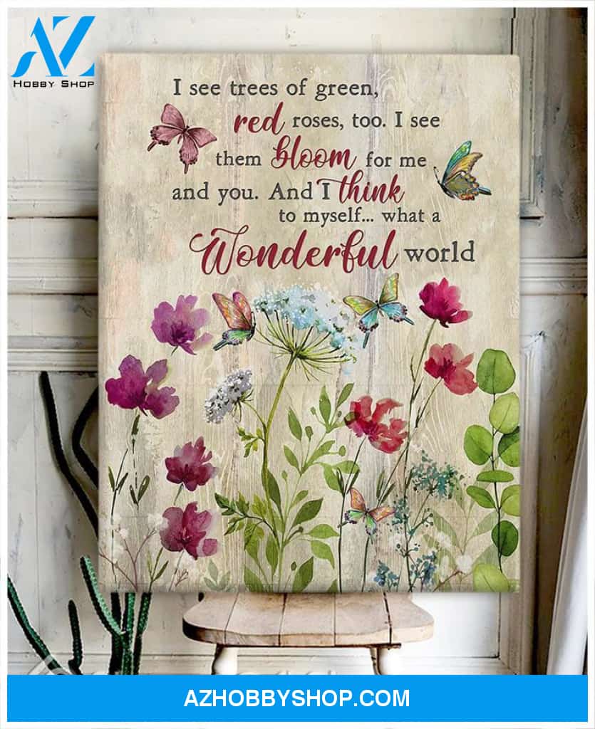 Canvas – Butterfly – What A Wonderful World 0406
