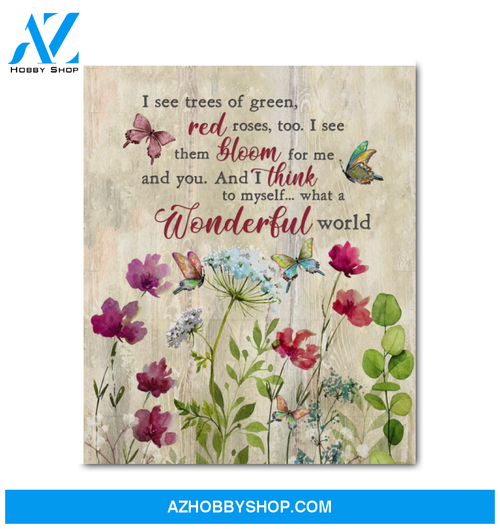Canvas – Butterfly – What A Wonderful World 0406