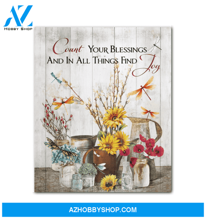 Canvas - Dragonfly - Count Your Blessings