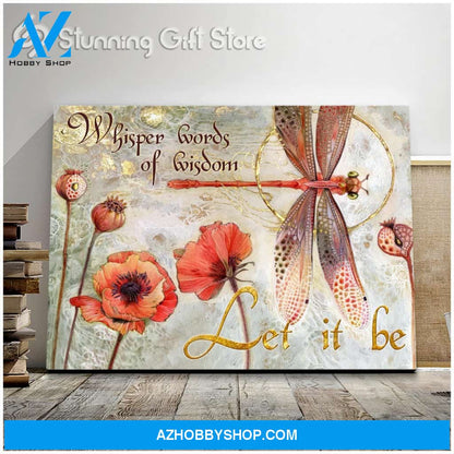 Canvas – Dragonfly – Let It Be – Dreagonfly Canvas Print Wall Art