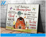 Canvas – Farmhouse – Butterfly – I Still Believe In Amazing Grace 0406