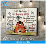 Canvas – Farmhouse – Butterfly – I Still Believe In Amazing Grace 0406