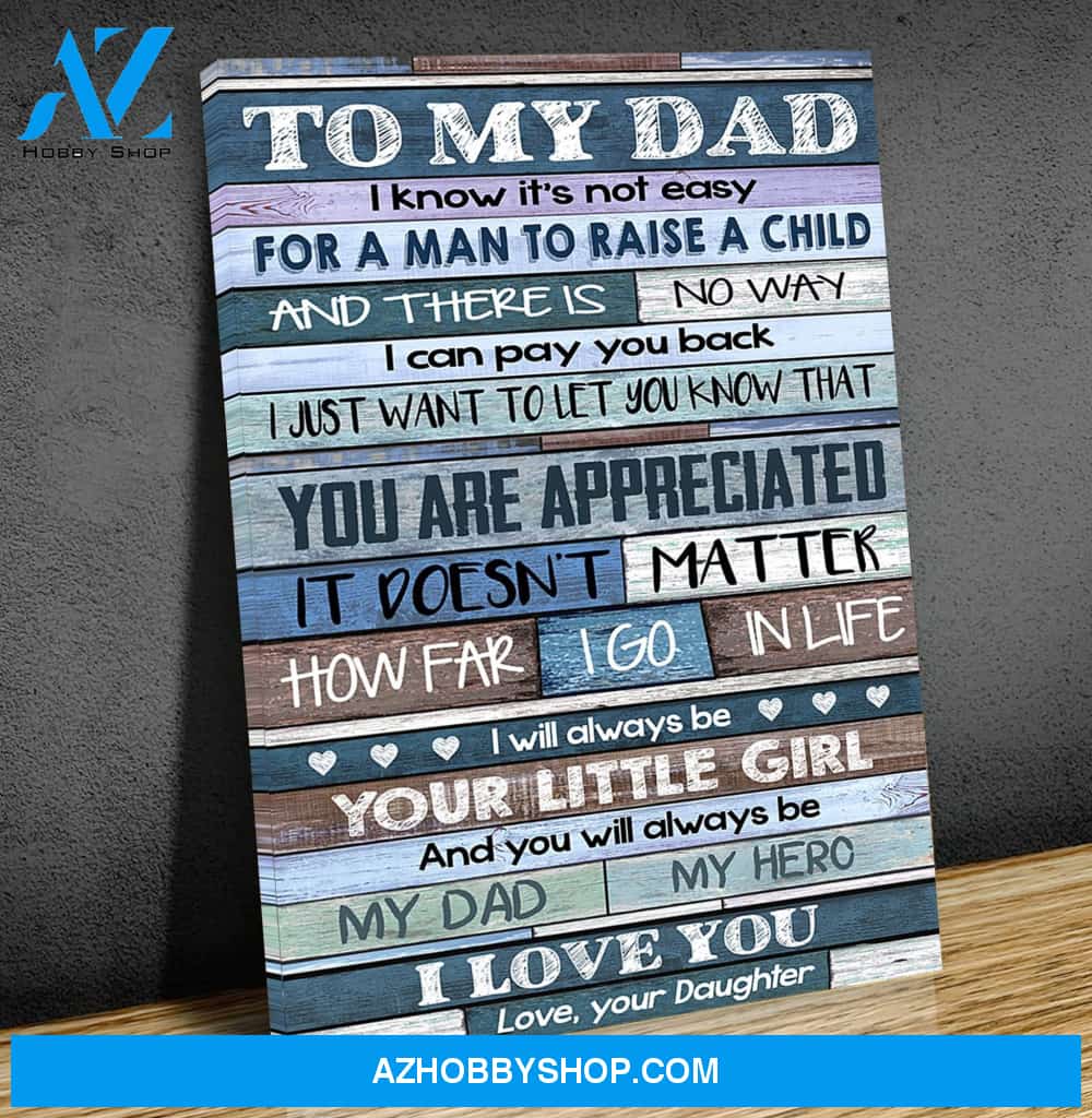 Canvas Gift For Dad - Hanging Art For Bedroom