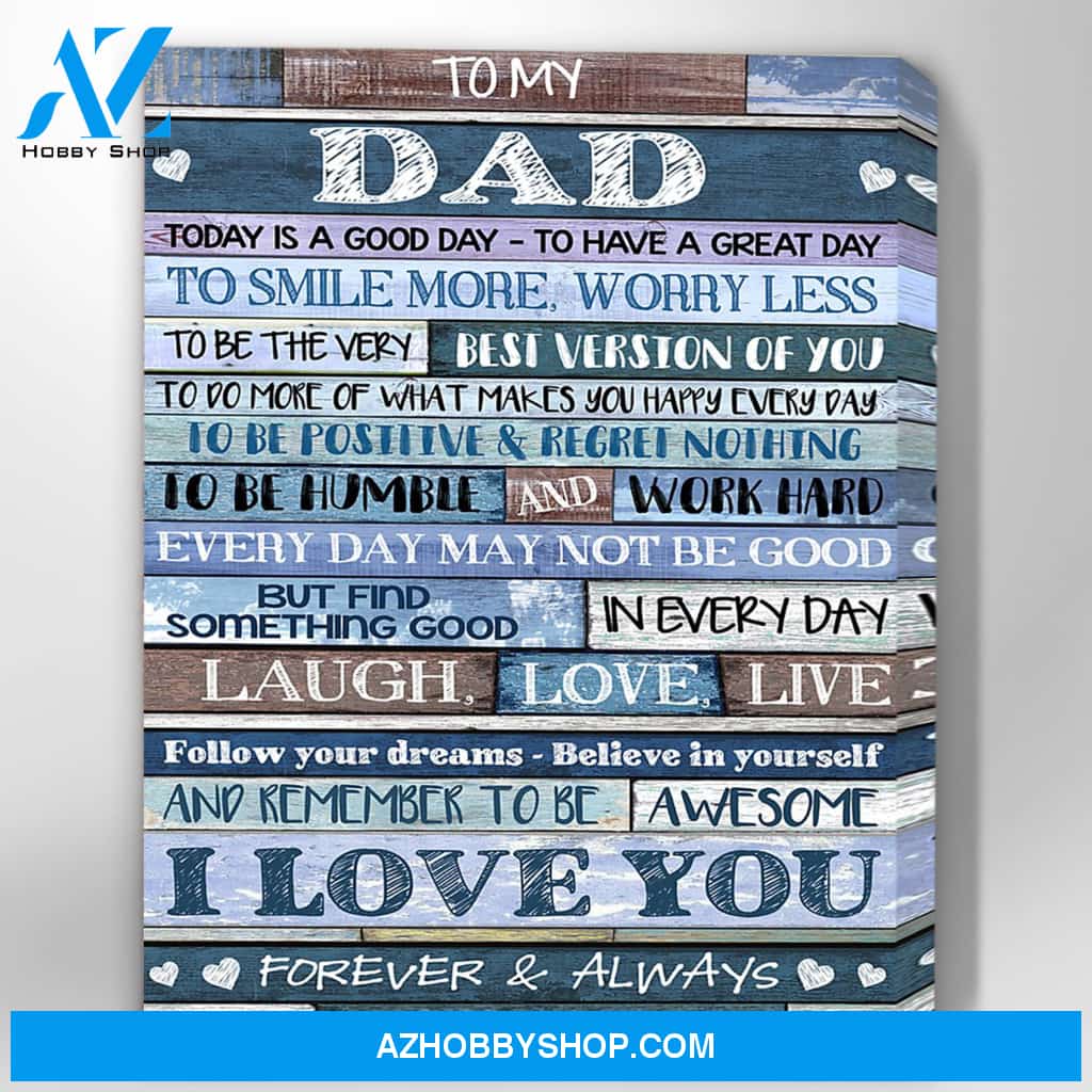 Canvas Gift For Dad - Hanging Art For Bedroom