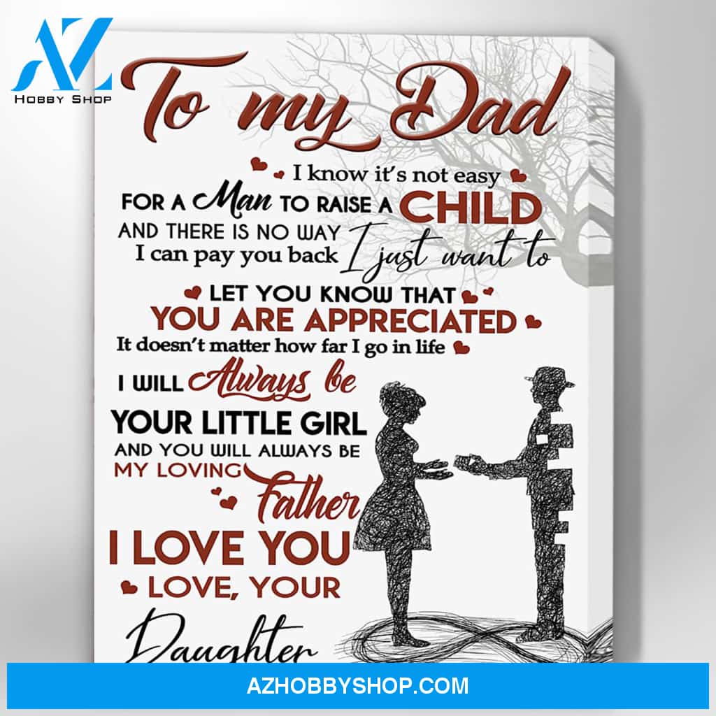 Canvas Gift For Dad - Hanging Art For Bedroom