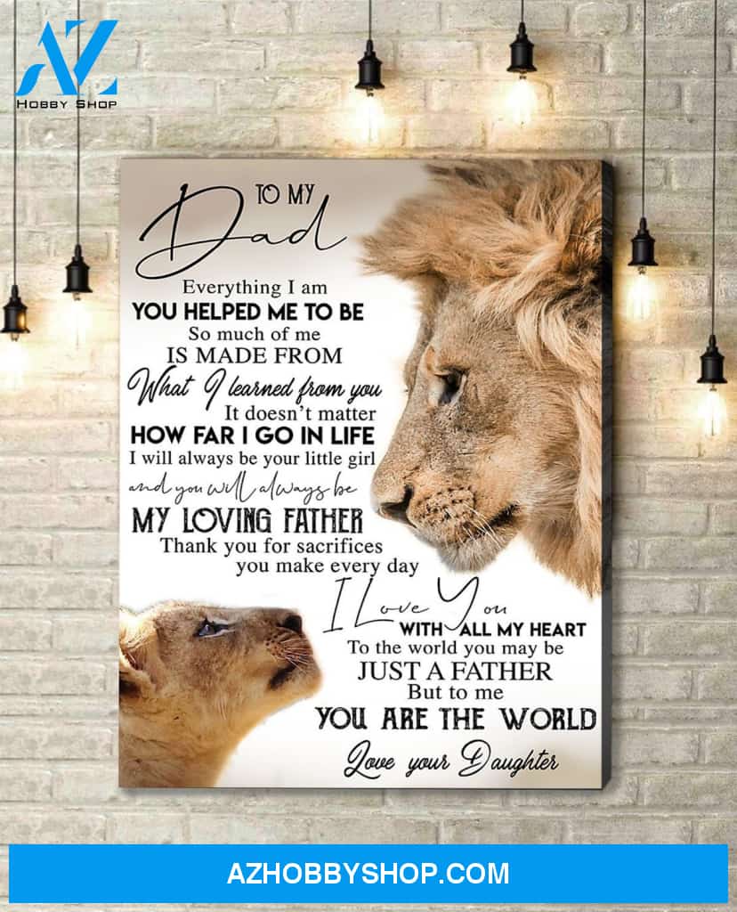 Canvas Gift For Dad - Hanging Art For Bedroom