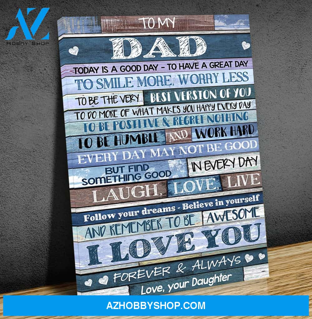 Canvas Gift For Dad - Hanging Art For Bedroom
