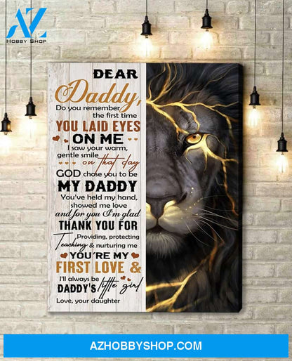 Canvas Gift For Dad - Hanging Art For Bedroom