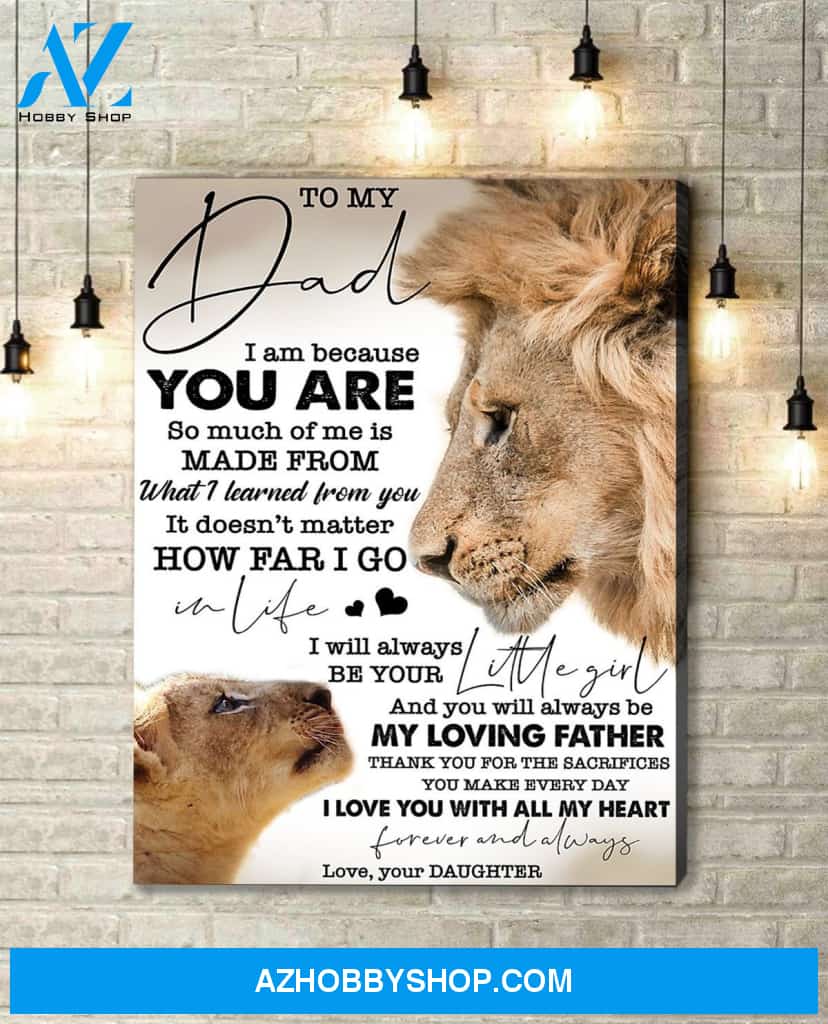 Canvas Gift For Dad - Hanging Art For Bedroom