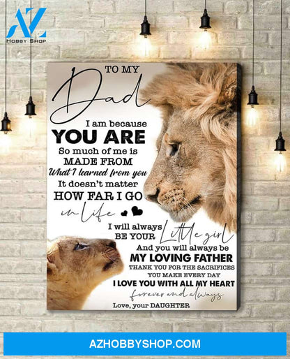 Canvas Gift For Dad - Hanging Art For Bedroom