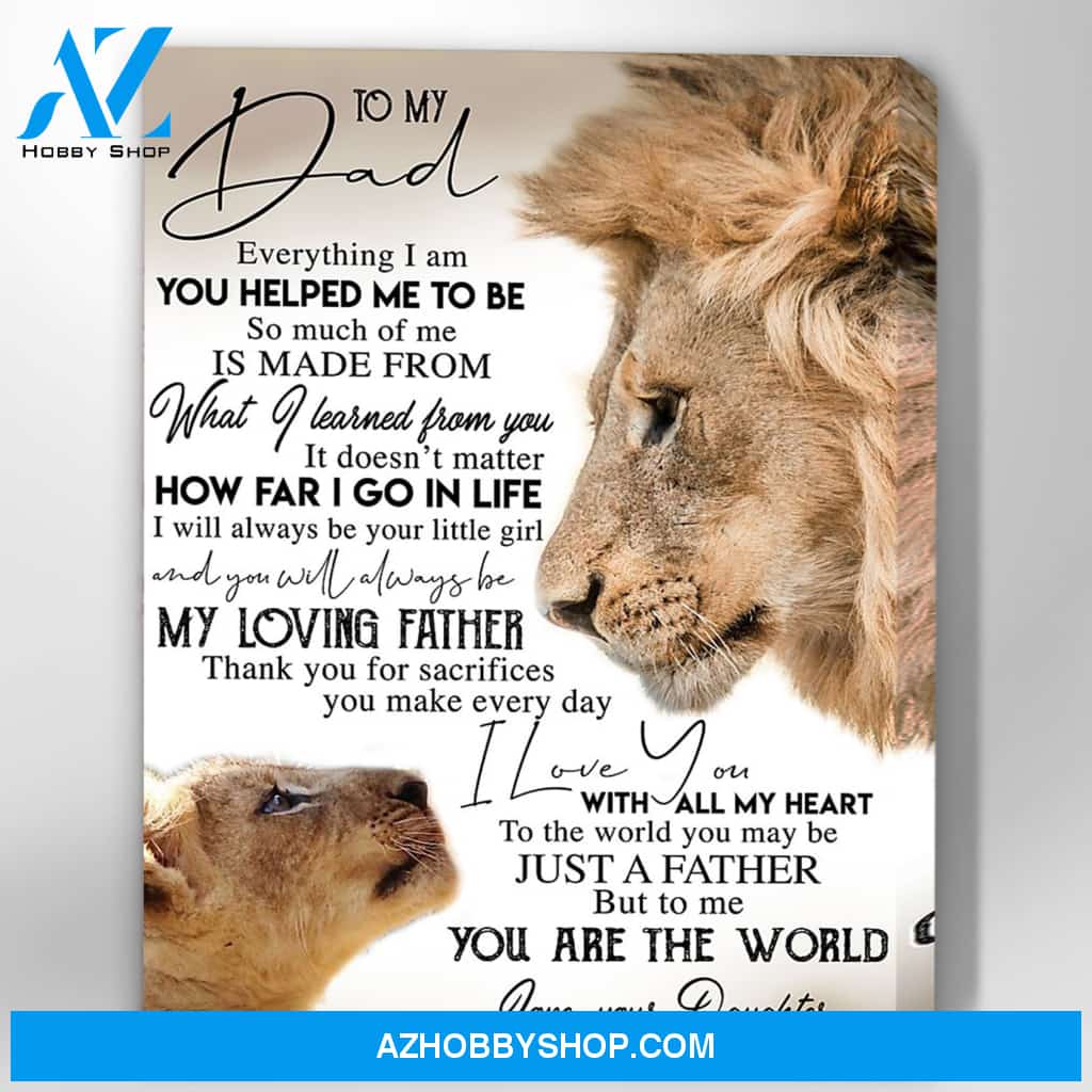 Canvas Gift For Dad - Hanging Art For Bedroom
