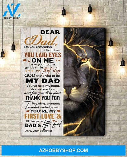 Canvas Gift For Dad - Hanging Art For Bedroom