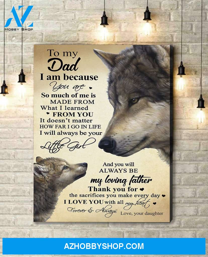 Canvas Gift For Dad - Hanging Art For Bedroom