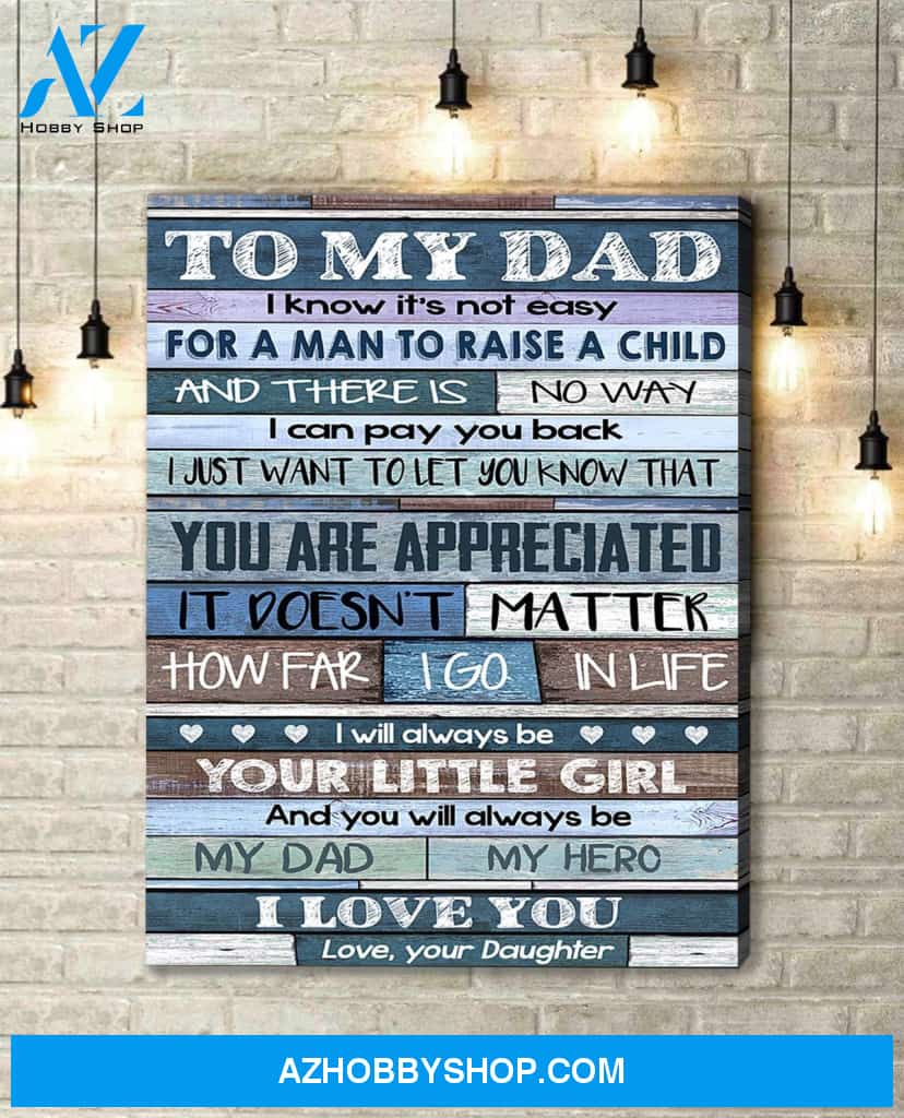 Canvas Gift For Dad - Hanging Art For Bedroom