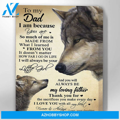 Canvas Gift For Dad - Hanging Art For Bedroom
