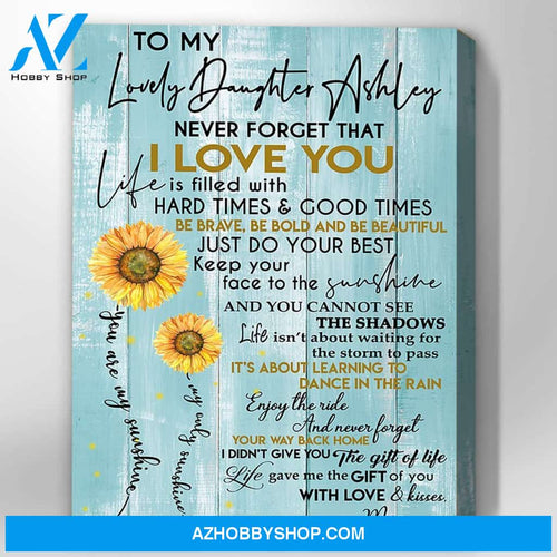 Canvas Gift For Daughter - Hanging Art For Bedroom