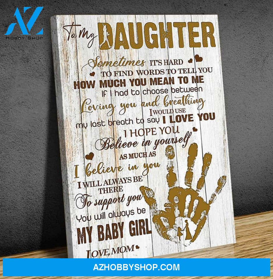 Canvas Gift For Daughter - Hanging Art For Bedroom