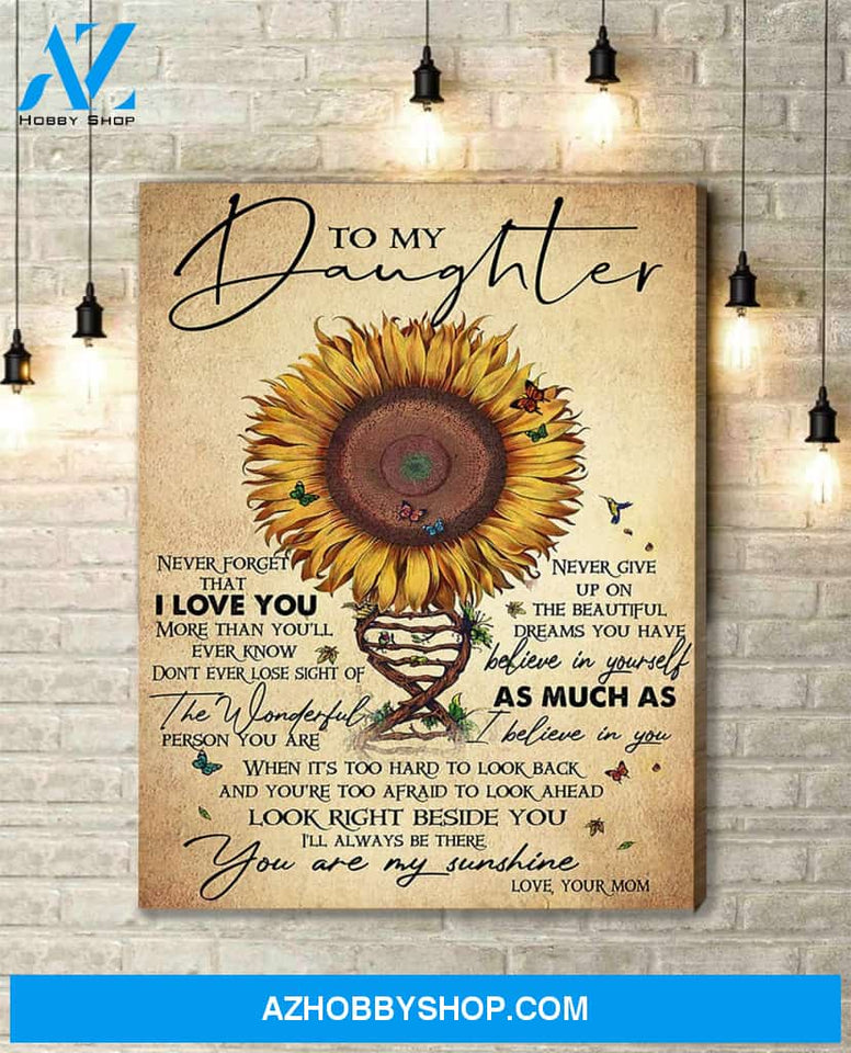 Canvas Gift For Daughter - Hanging Art For Bedroom