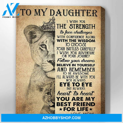 Canvas Gift For Daughter - Hanging Art For Bedroom