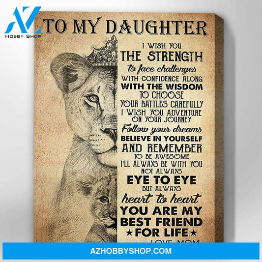 Canvas Gift For Daughter - Hanging Art For Bedroom