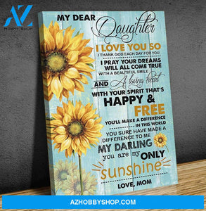 Canvas Gift For Daughter - Hanging Art For Bedroom