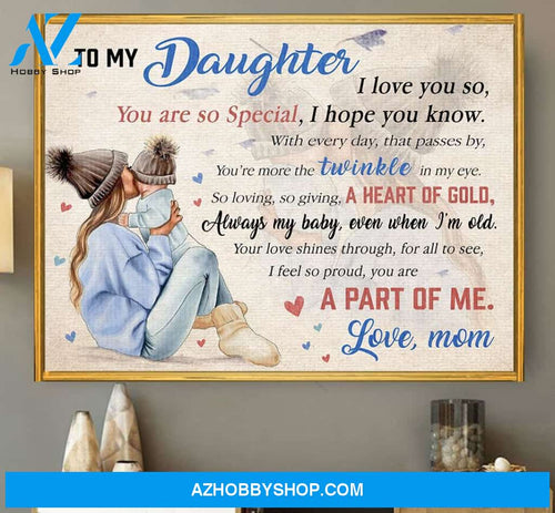 Canvas Gift For Daughter - Hanging Art For Bedroom